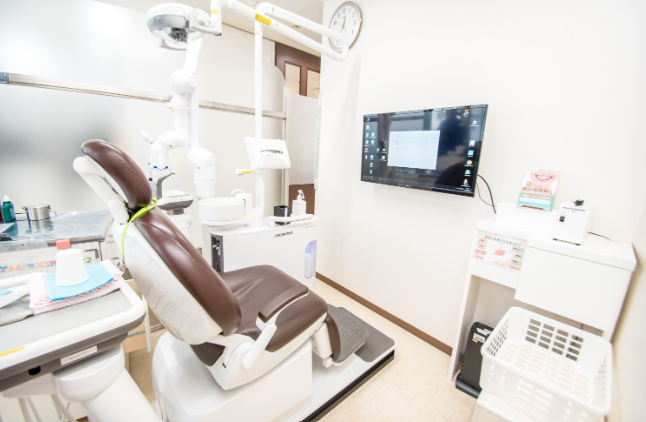 ①患者様に寄り添った治療を行います②緑の看板が目印です③診療室