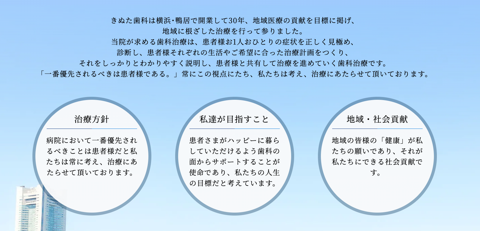 患者様一人ひとりに寄り添い、最適な治療を提供することを大切にしています