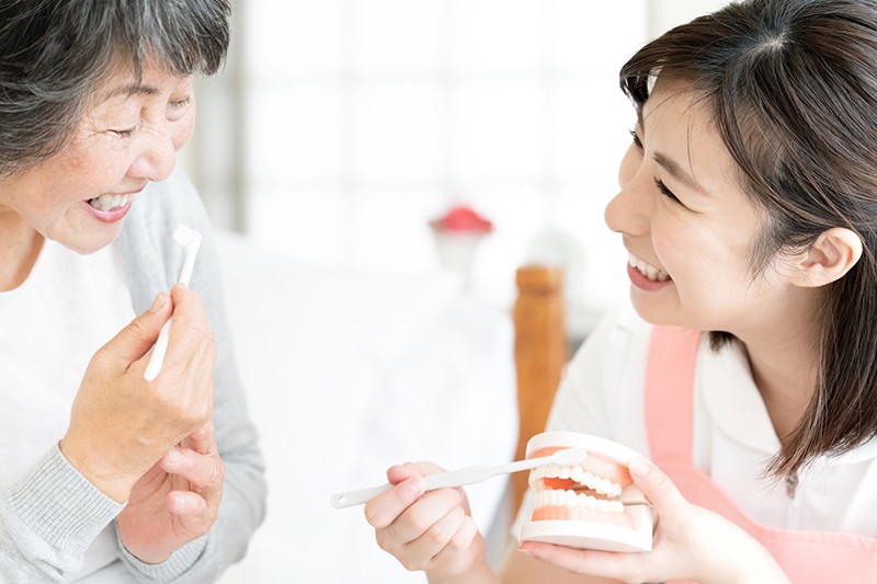 むし歯や歯周病の治療はもちろん、入れ歯の製作・調整、さらには口腔内を清潔に保つ専門的なケアまで幅広く対応しています