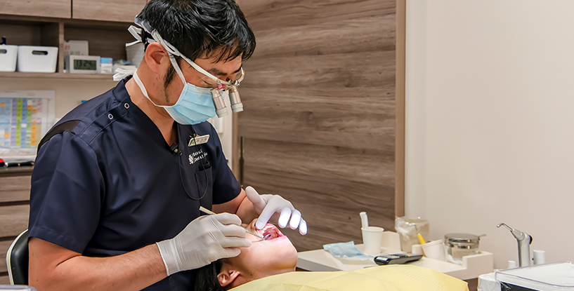 口腔全体のバランスを整えることを重視しています