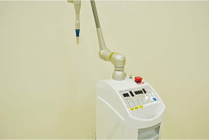 CO2レーザーによって口内炎の対応などを行っています