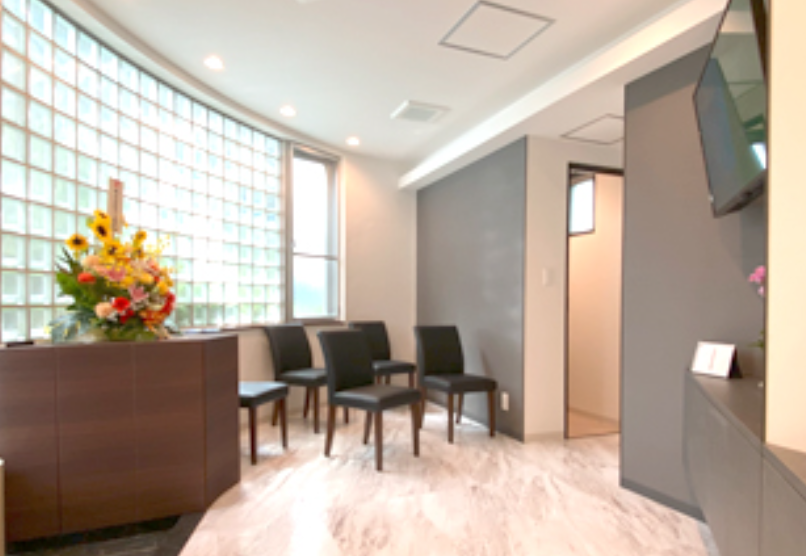 ①受付②待合室③診療室