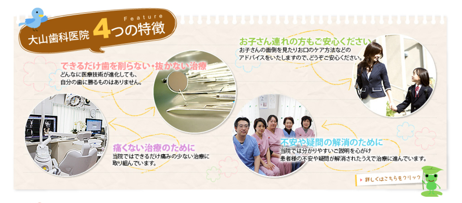 患者様に納得いただいた上で治療を進めることで、信頼関係を築きながら最善の結果を目指します