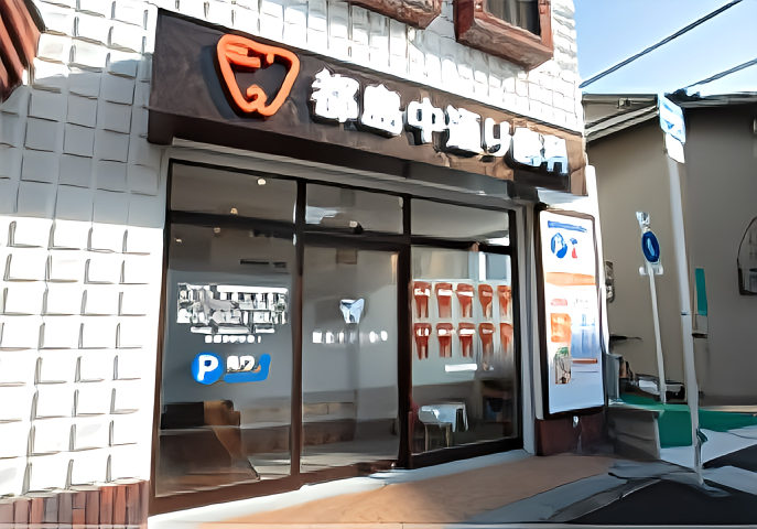 ①外観②受付③治療室