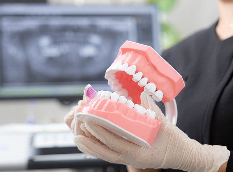 「歯の健康は通うことで守る」という考えのもと、予防歯科に力を入れています。