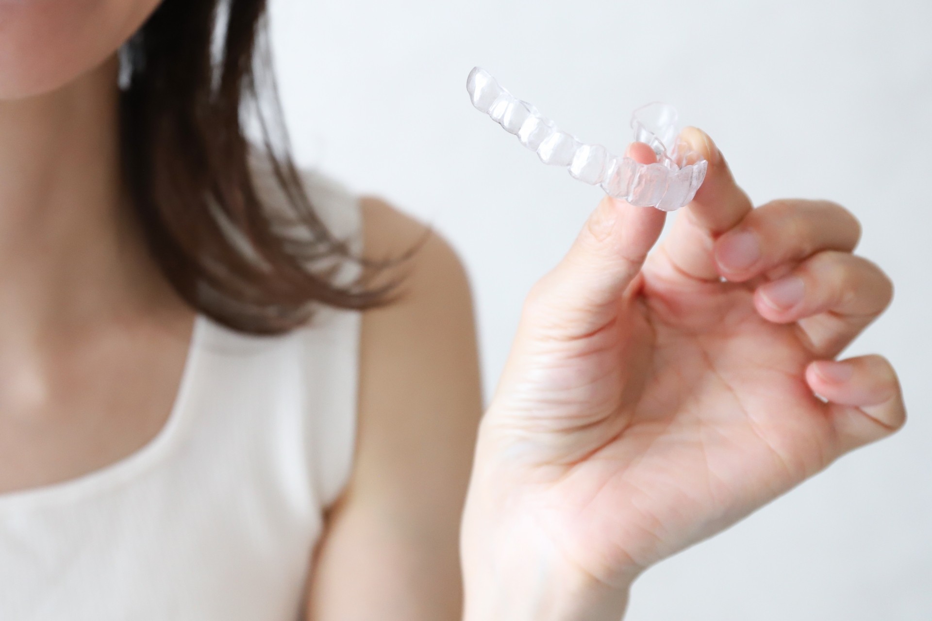 患者様一人ひとりに合わせたマウスピースを製作することで、快適な装着感と効果的な治療を目指しています。※写真はイメージです。