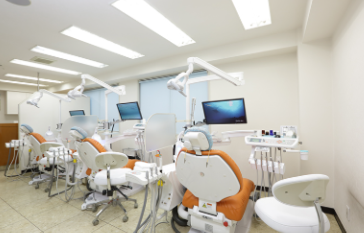 ①受付　②待合室　③診療室