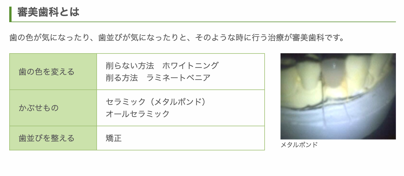 美しい口元を実現する治療を提供しています