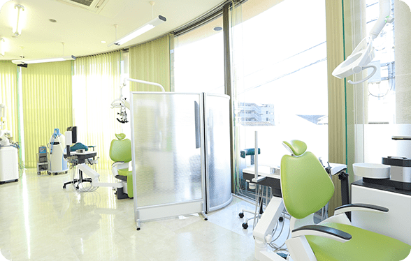 快適で広々とした診療室