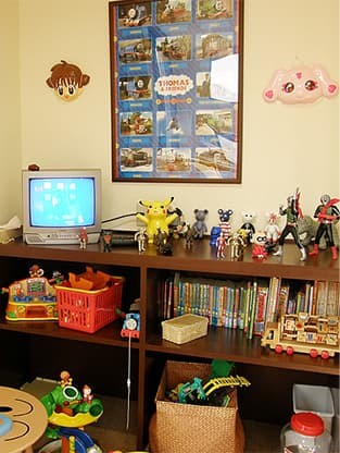 お子様が退屈しないためのプレイルームです