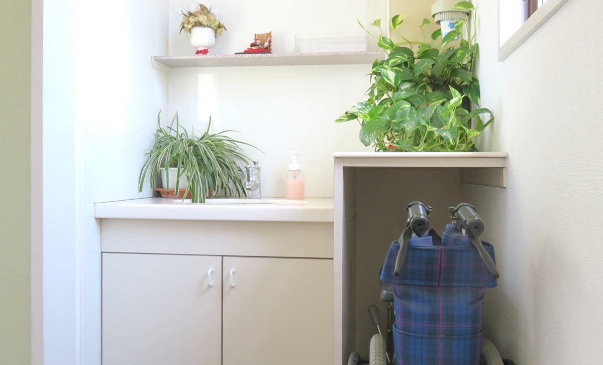 ①待合室②診療室③車椅子完備