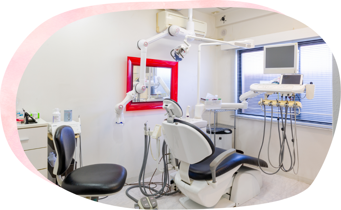 ①医院外観　②診療室　③診療室