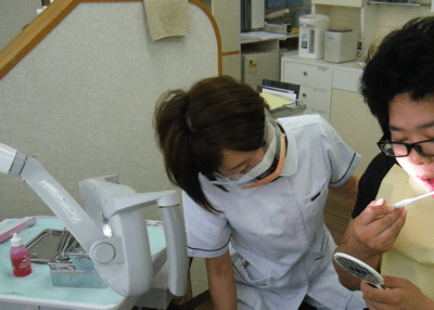 丁寧なブラッシング指導