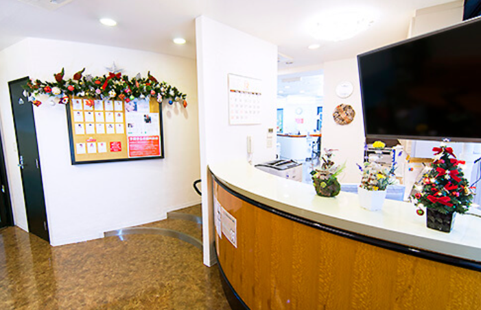 ①受付②診察台③メンテナンス風景