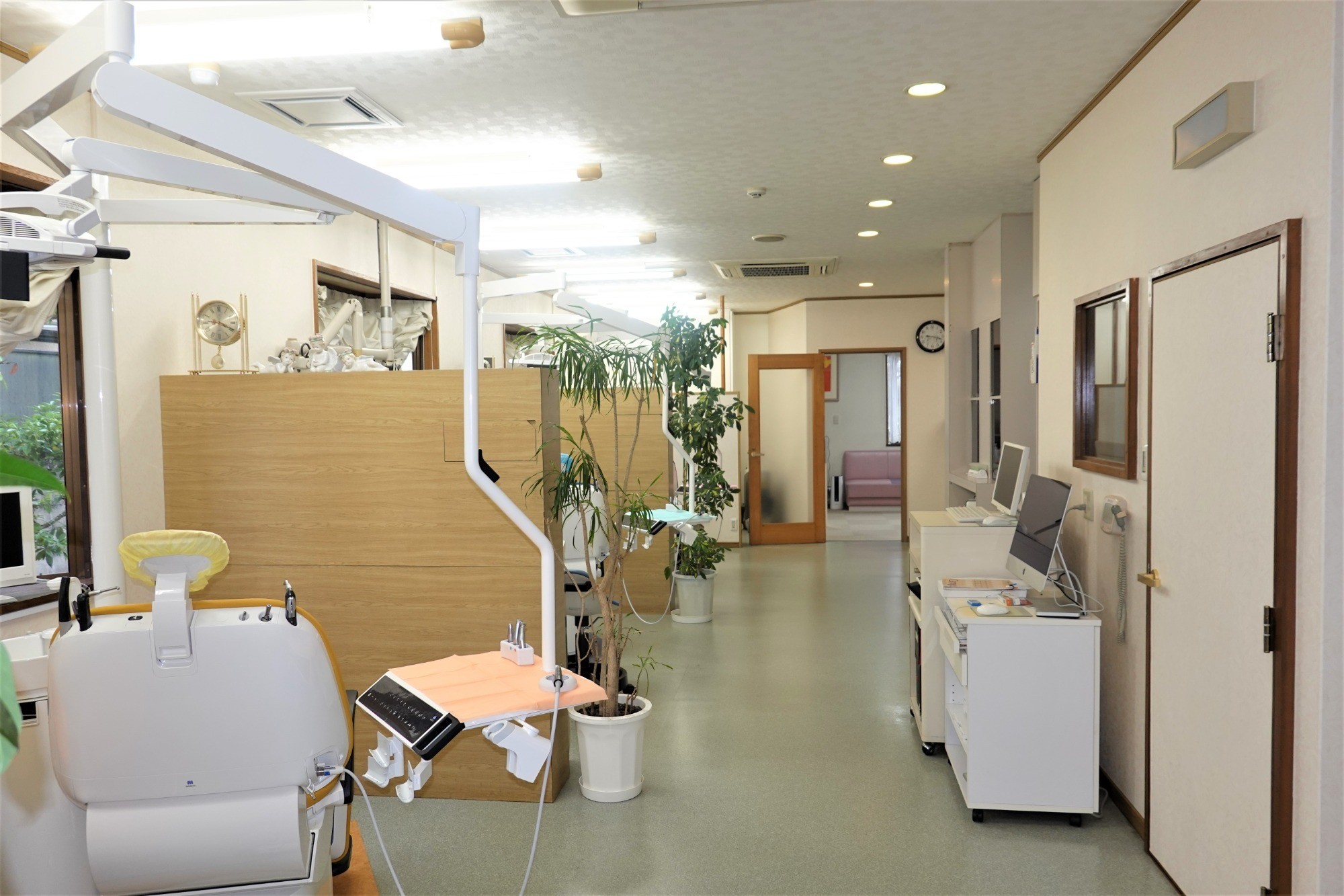 診療ユニットはそれぞれ区切られております