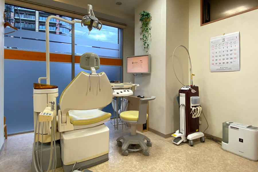 清潔な環境で治療します