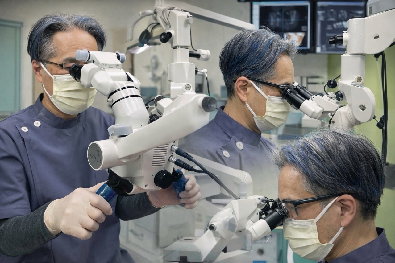 マイクロスコープを使用した精密治療