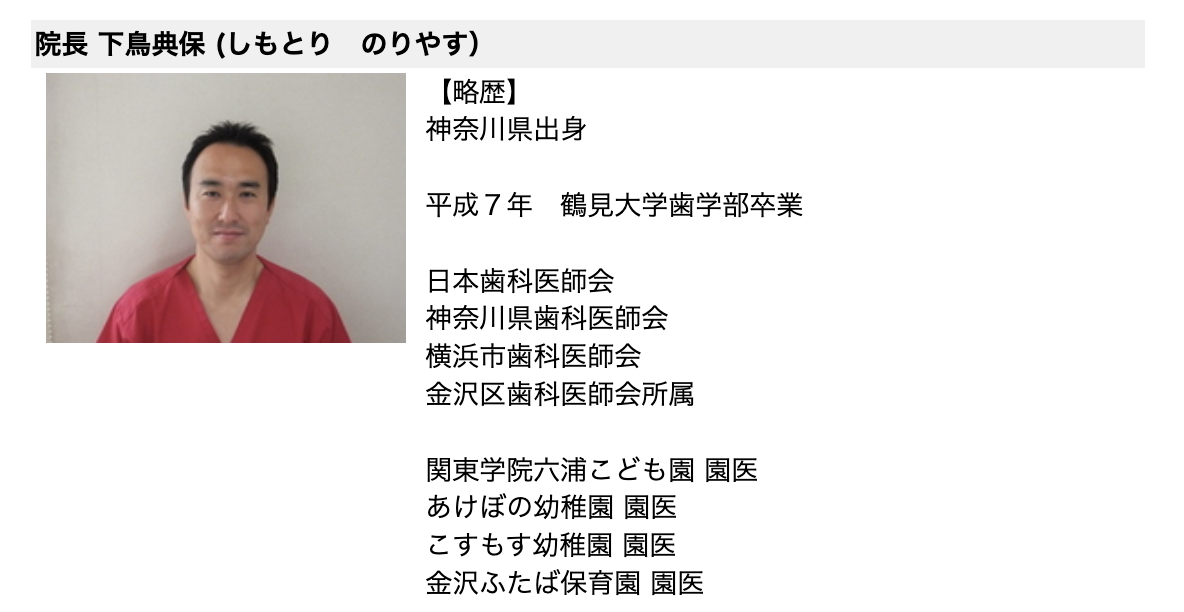 院長の下鳥 典保