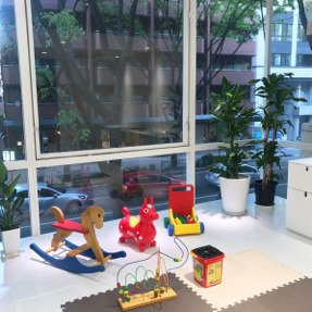 キッズスペースも完備しています