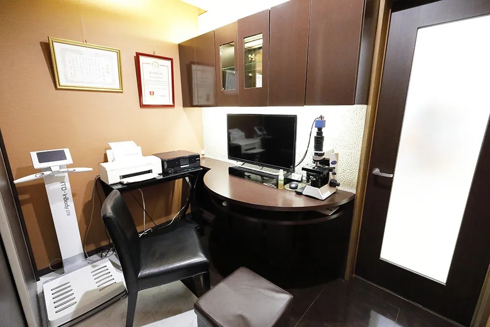 カウンセリングルームにて患者様の治療への不安を解消します