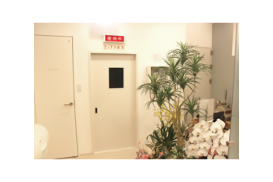 ①受付②診療チェア③エックス線室