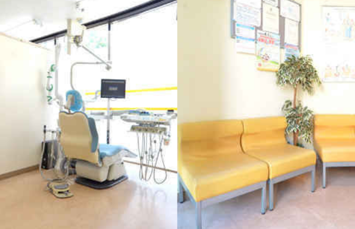①クリニック外観②診療③診察室・待合室