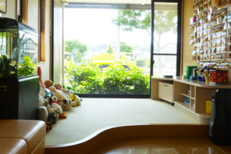 キッズルームで快適に過ごせます