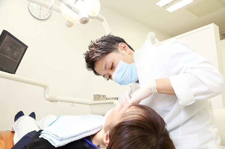 痛みのない治療を心がけています