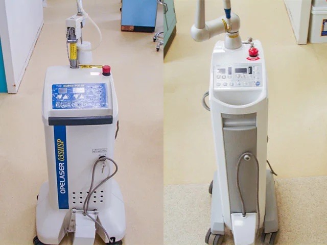 2種類のレーザー治療器