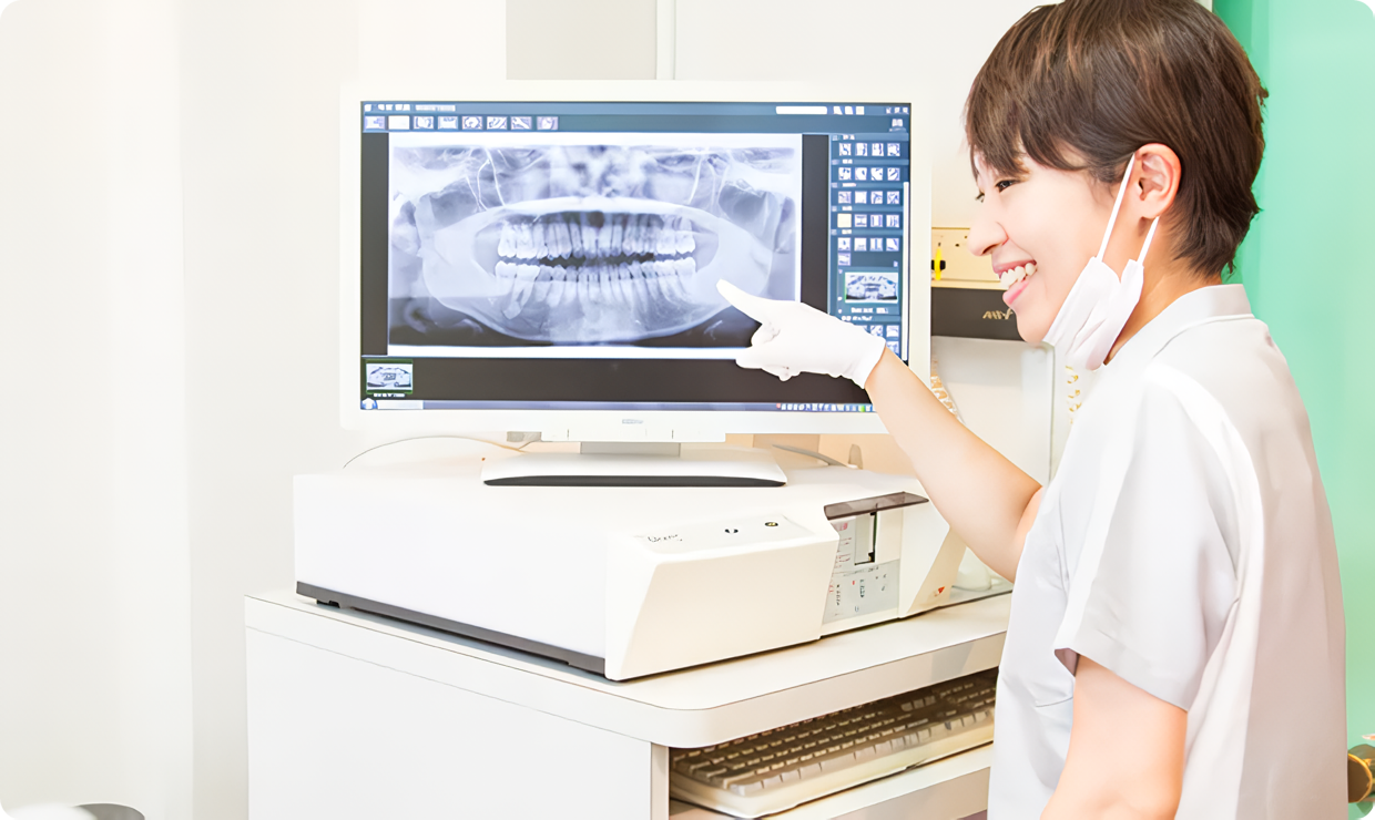 「歯科ドック」はみやけ歯科医院独自の予防歯科メニューです