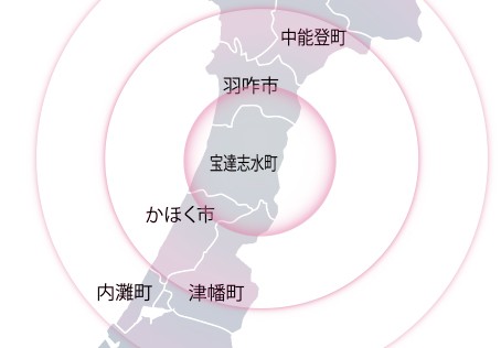 院から半径16km圏内が対応エリアです
