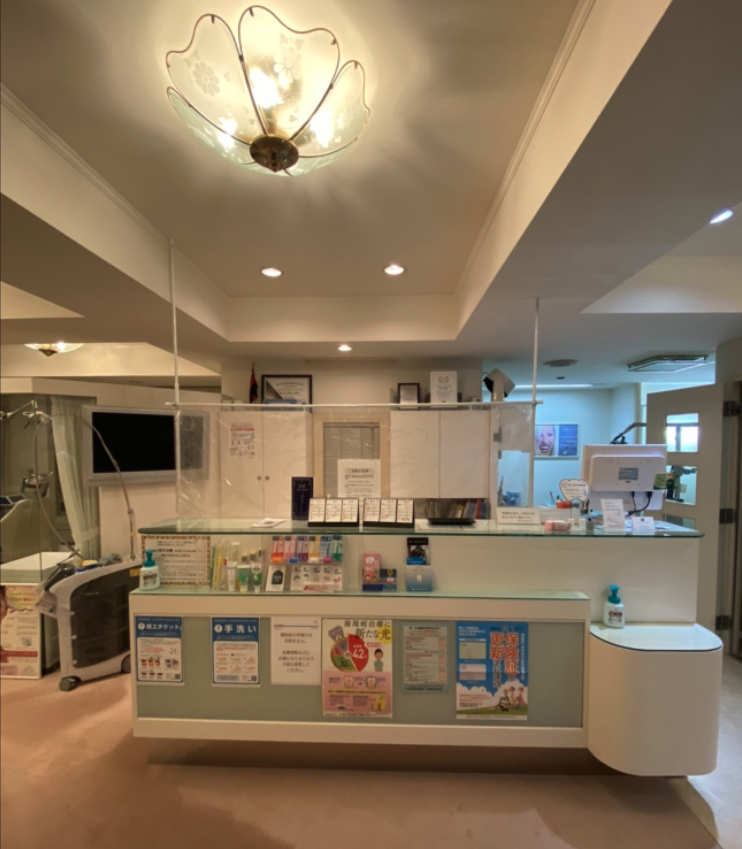 ①外観②受付③診療室