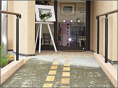 ①医院外観②診療室③手洗い場