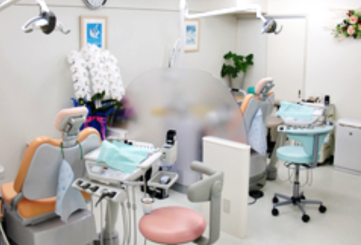 ①クリニック外観　②待合室　③診療室