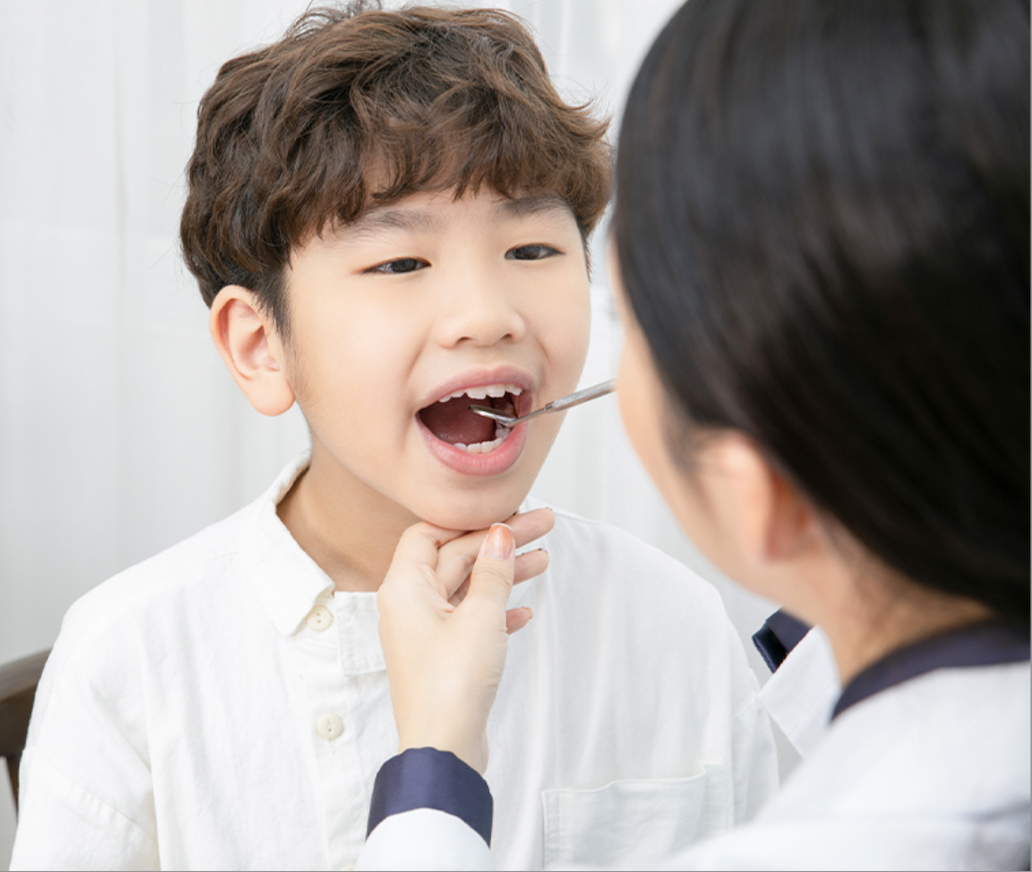 お子様が安心して診療を受けられる環境を整えています