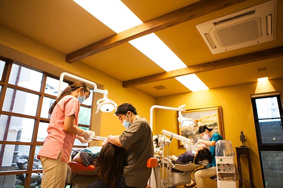 痛みが少ない治療を心がけます