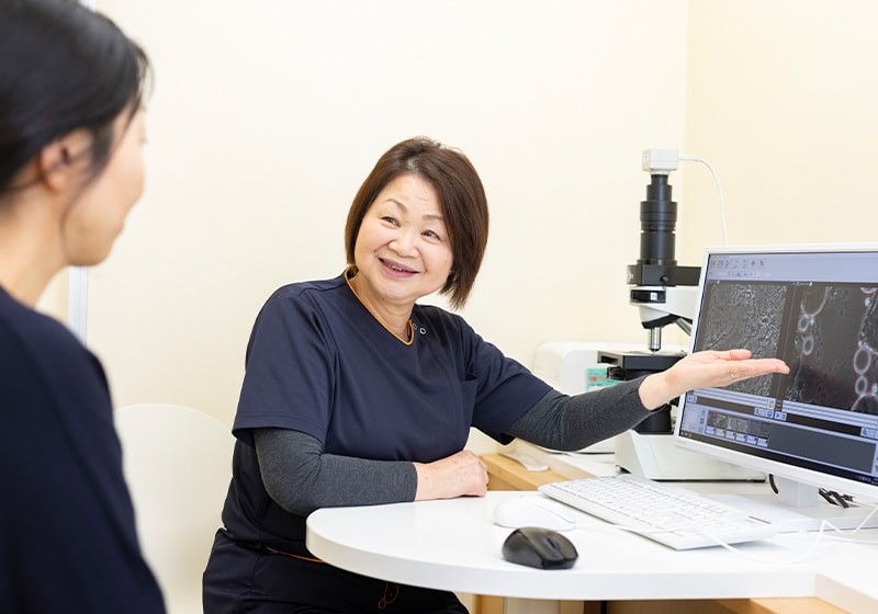 原因菌の検査結果を踏まえて治療を組み立てています