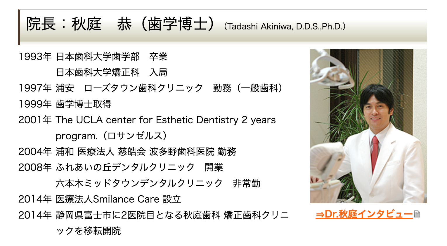院長の秋庭 恭