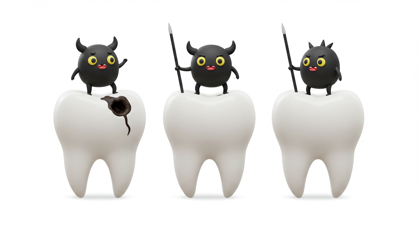 虫歯を進行させない習慣を