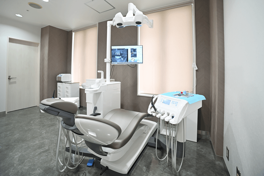 オペを行うための完全個室の特診室です