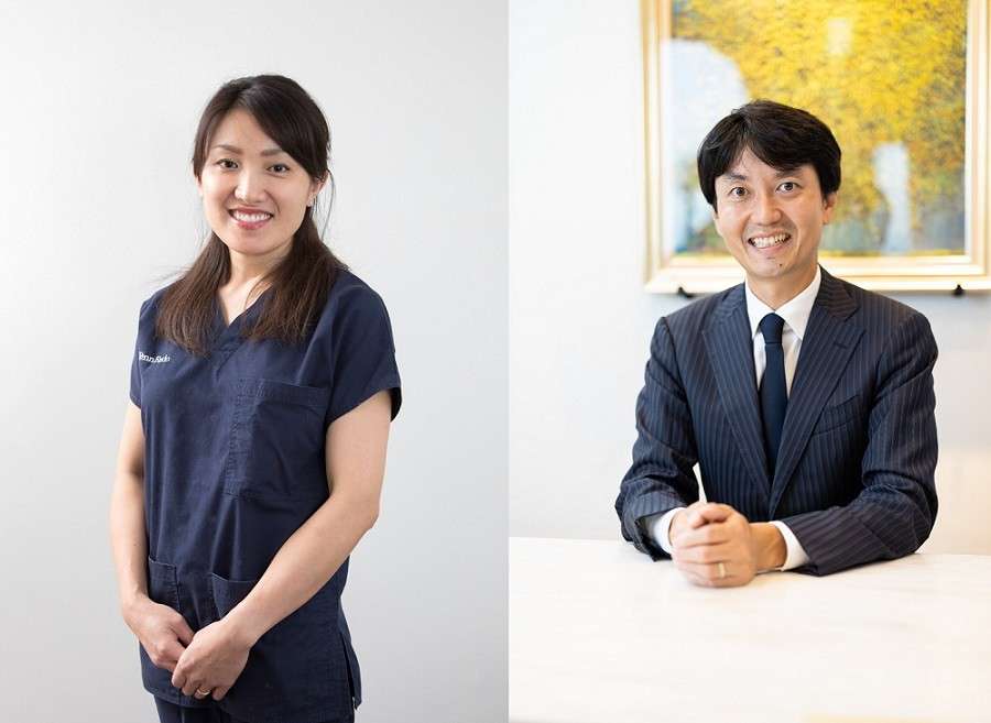 院長の濱田泰子（左）と副院長の濱田啓一（右）