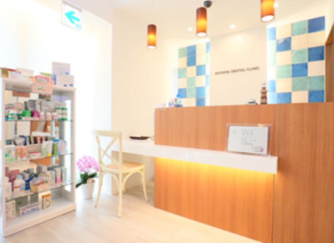 ①外観②待合室③受付