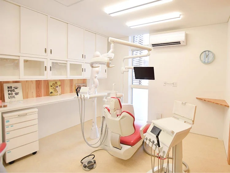 完全個室タイプの診療室あり