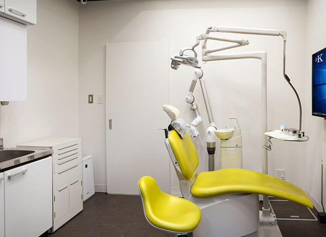 プライベート空間で、リラックスしながら治療を受けられます