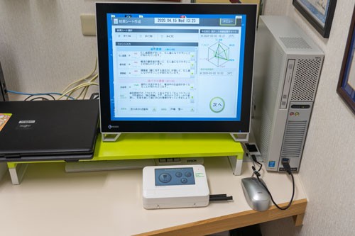 必要に応じて唾液検査を行っています