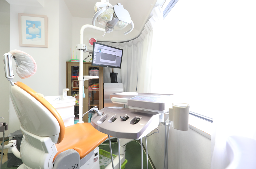 ①外観②受付③診療台