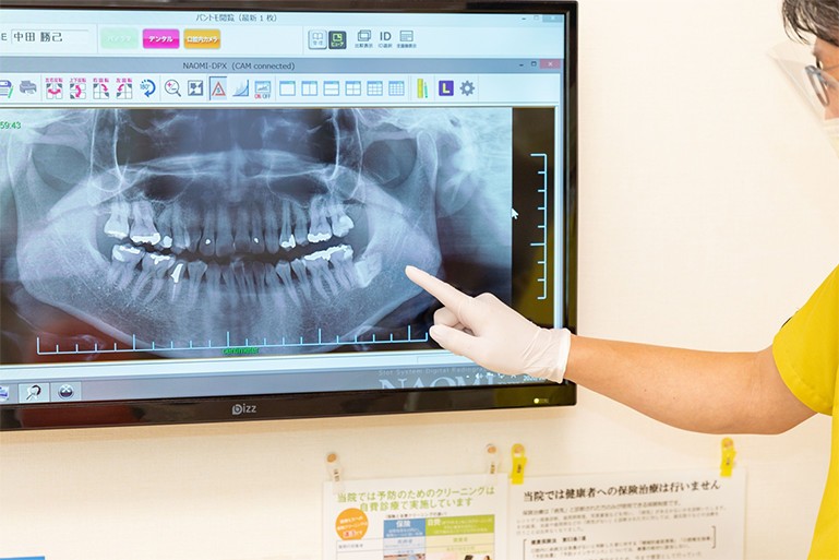 患者様が納得できるまでわかりやすく説明することを大切にしています