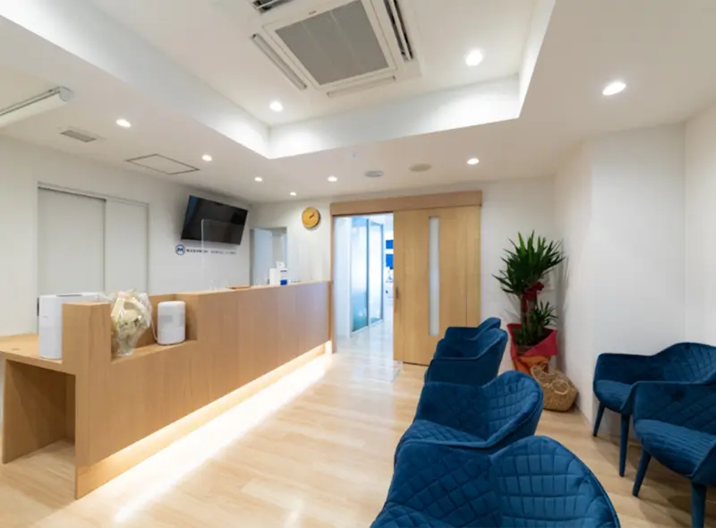 ①診療室 ②待合室 ③受付