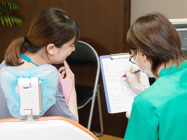 安心して治療を受けられるように配慮しながら診療を行っています