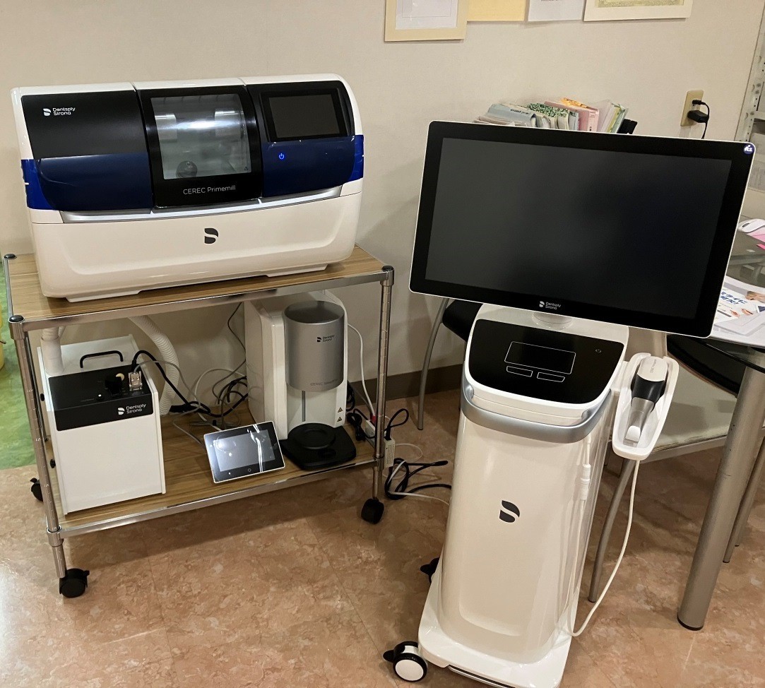 CERECシステムにより短時間で高精度な補綴物を製作します